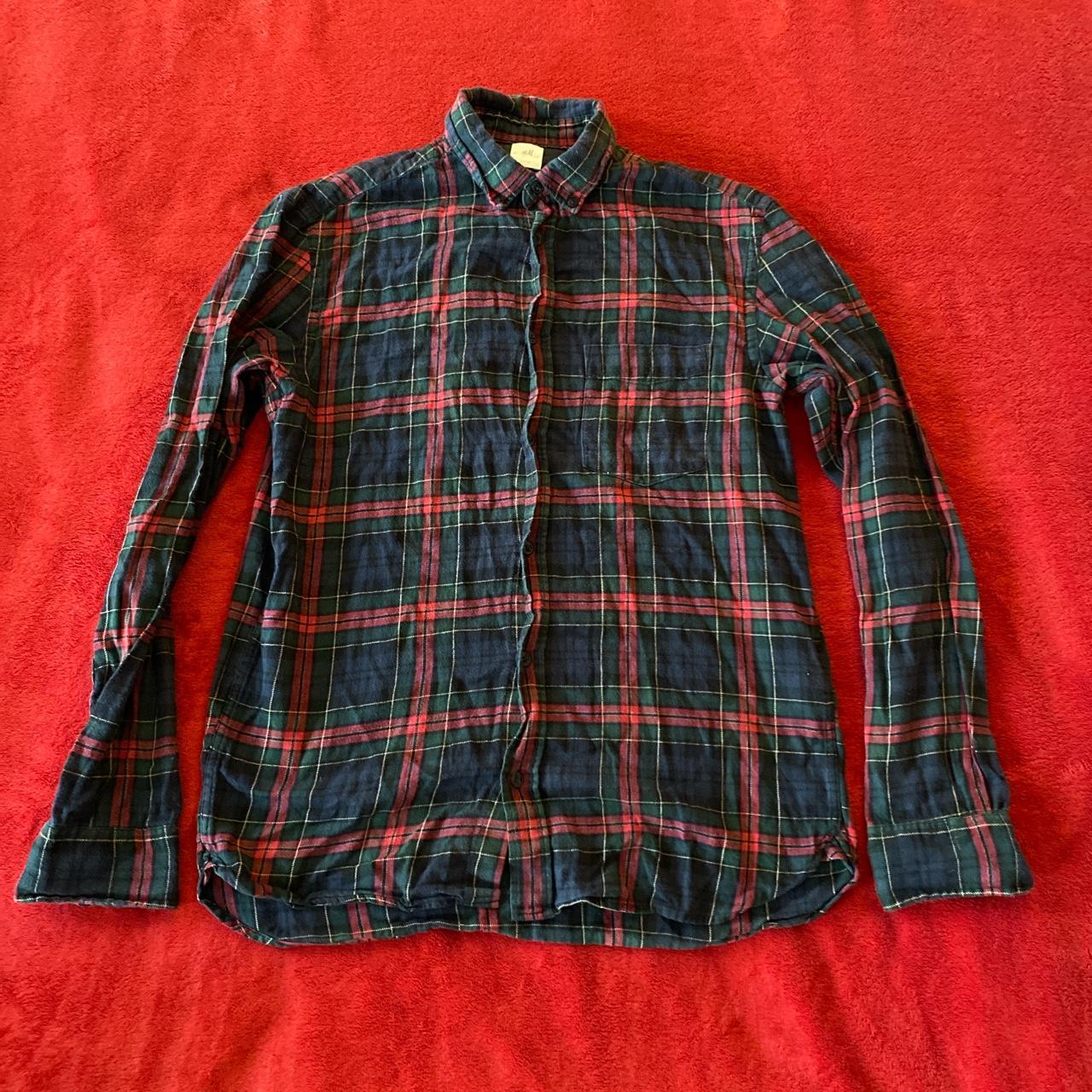 H&M Plaid shirt Size S, been worn and loved but... Depop