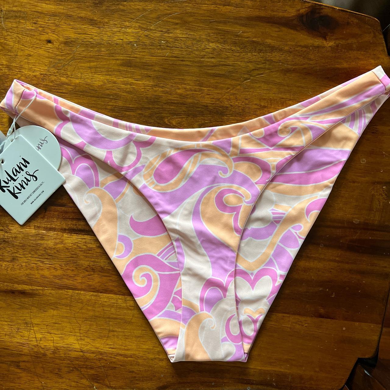 Kulani Kinis Women's Pink and Orange Bikinis-and-tankini-sets | Depop
