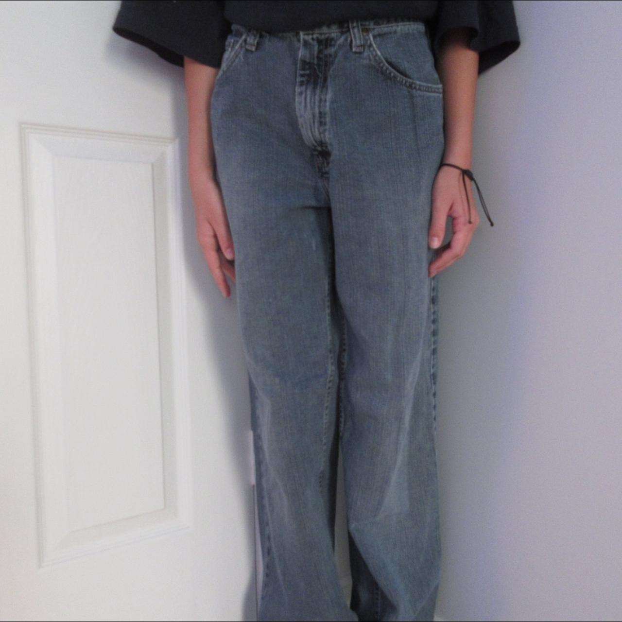 👖Baggy straight leg Lee high rise jeans👖 Waist: 33... - Depop