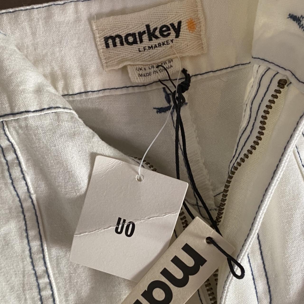 LF Markey  Women's White and Tan Jeans (4)