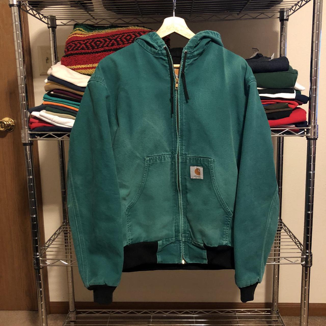 teal carhartt jacket