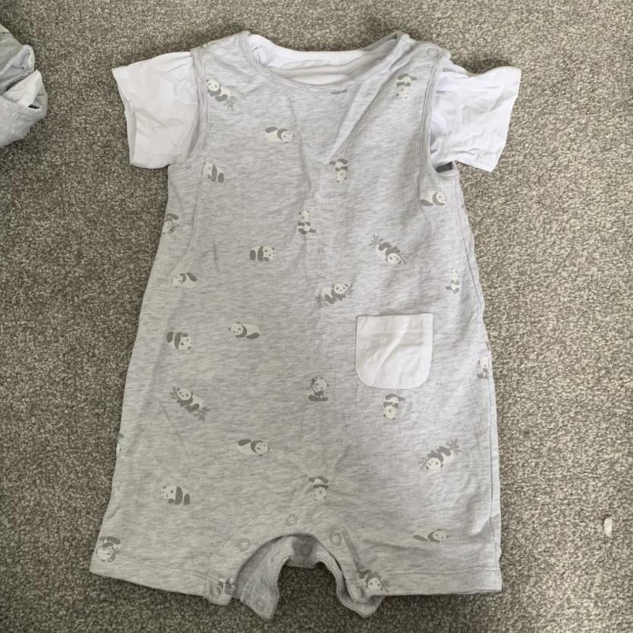 Baby Little White Company grey and white