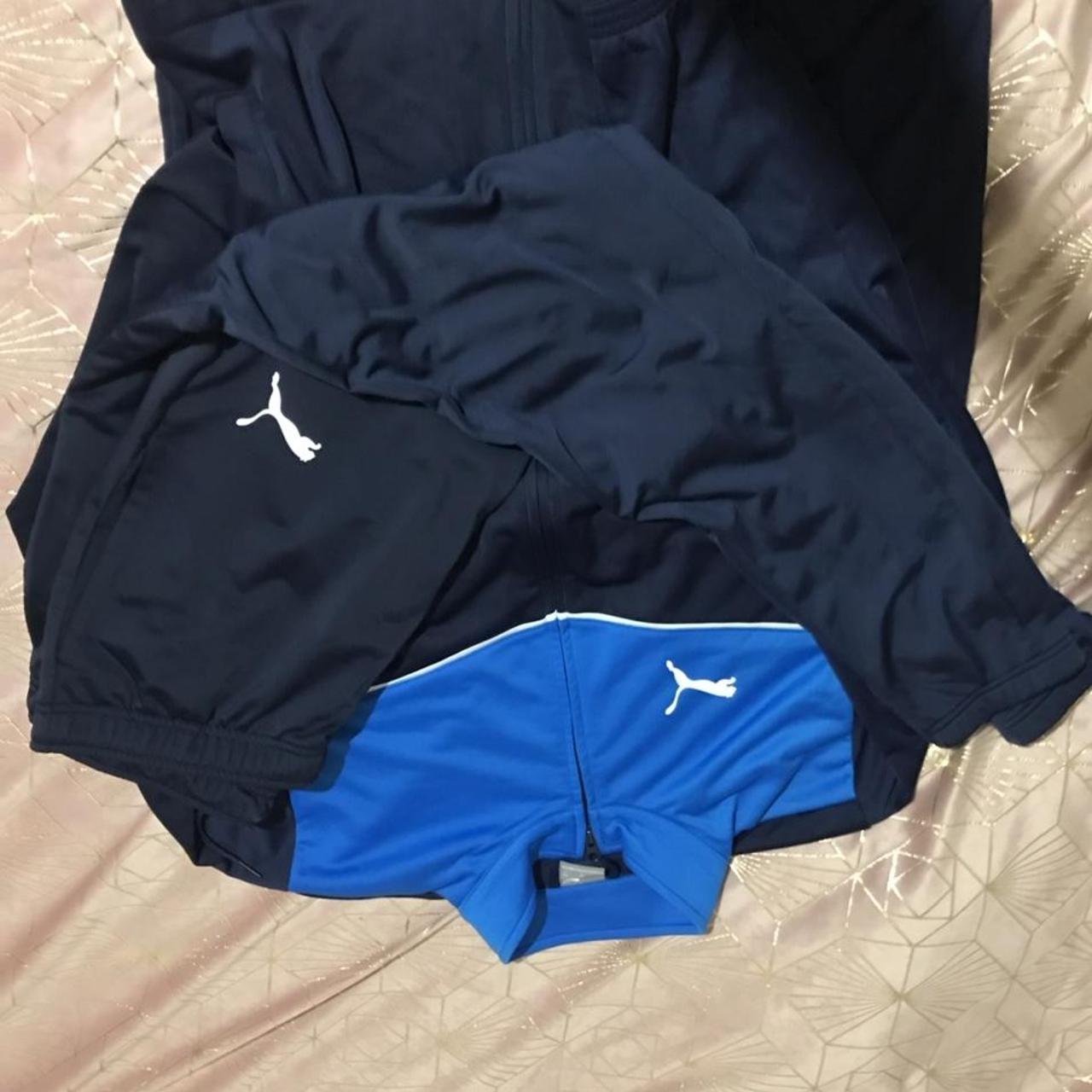 mens navy blue puma tracksuit