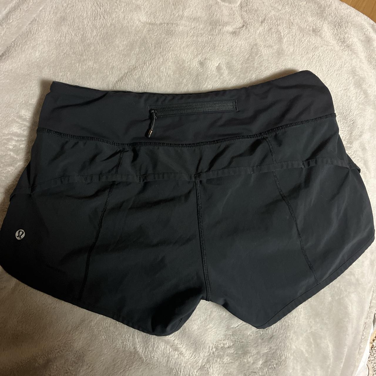 black lululemon shorts size 2