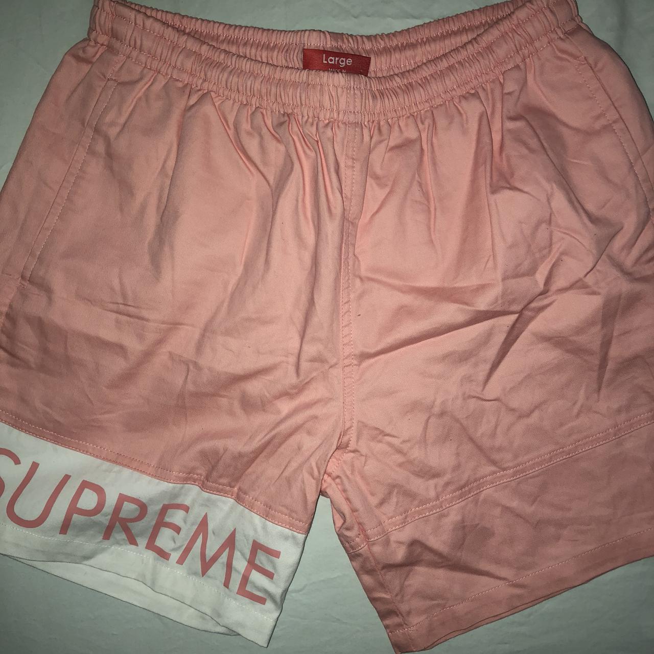 Supreme banner shorts online