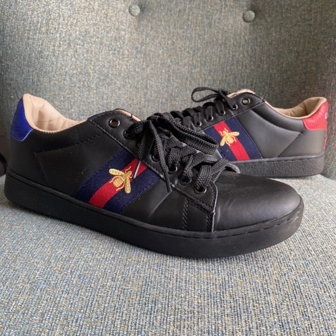 Gucci bee black on sale shoes