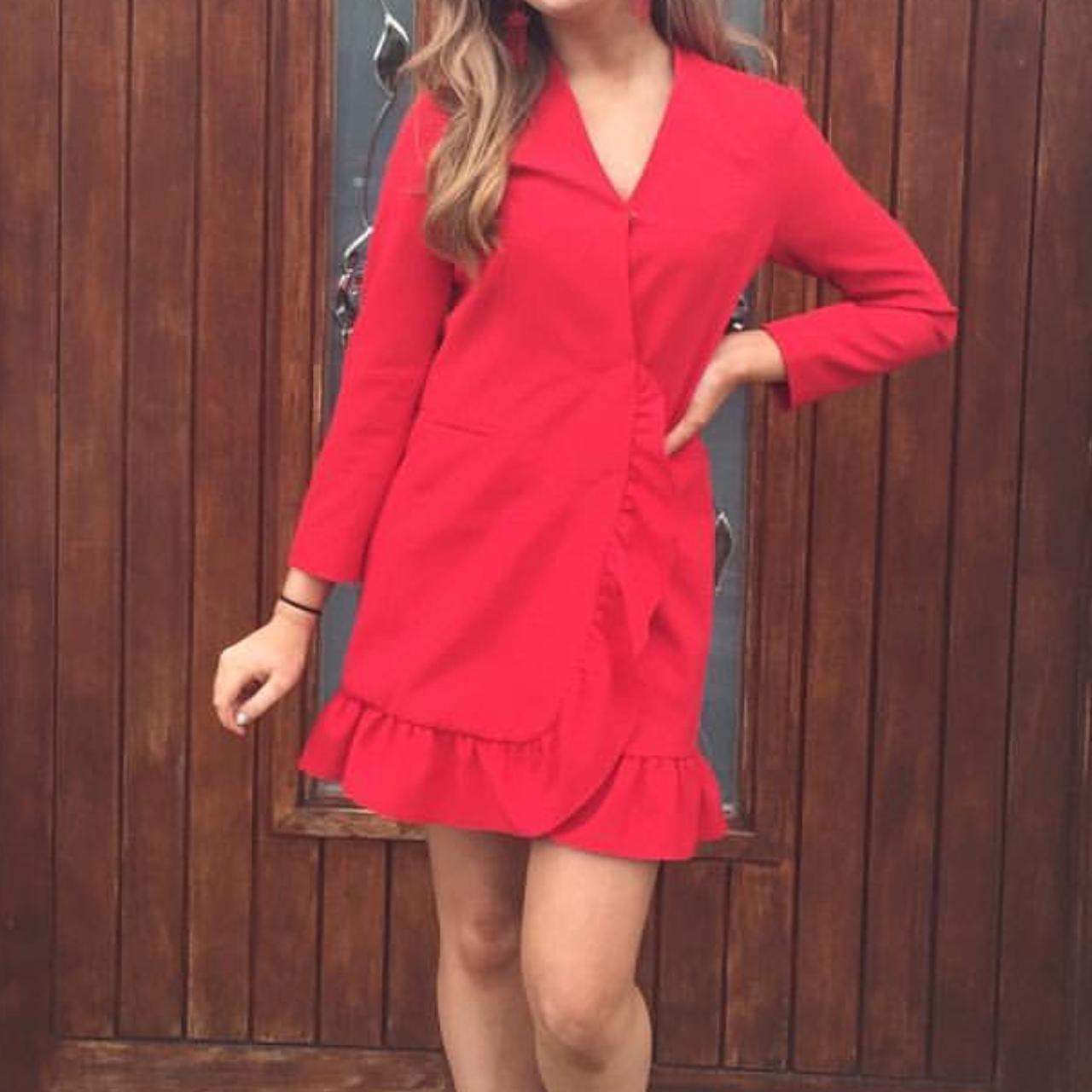 Topshop red deals blazer dress