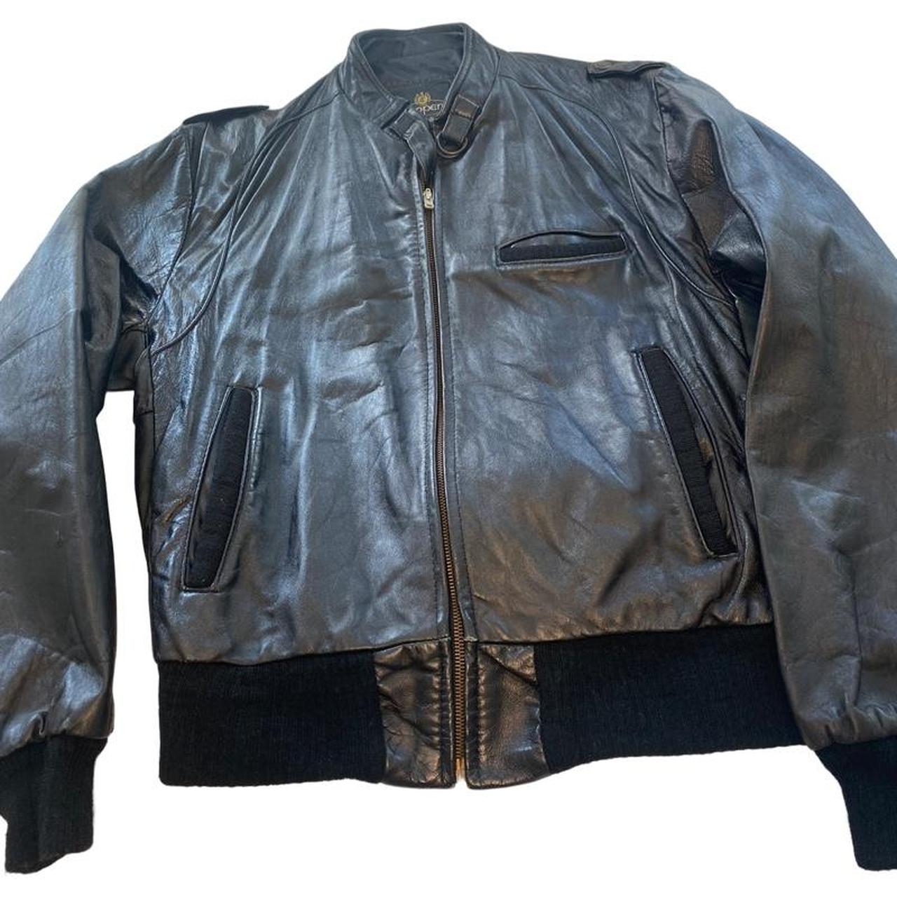 Vintage Leather Bomber Jacket A wardrobe staple in... - Depop