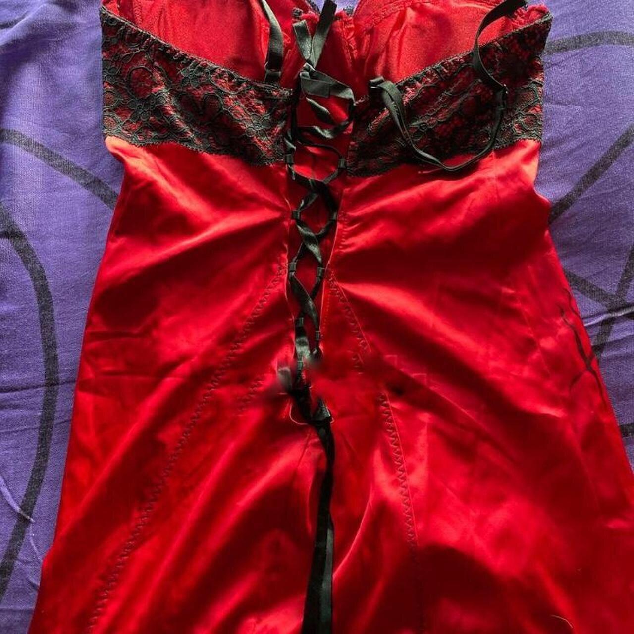 666 Lingerie slip dress ⭑ Fits a small, has... - Depop