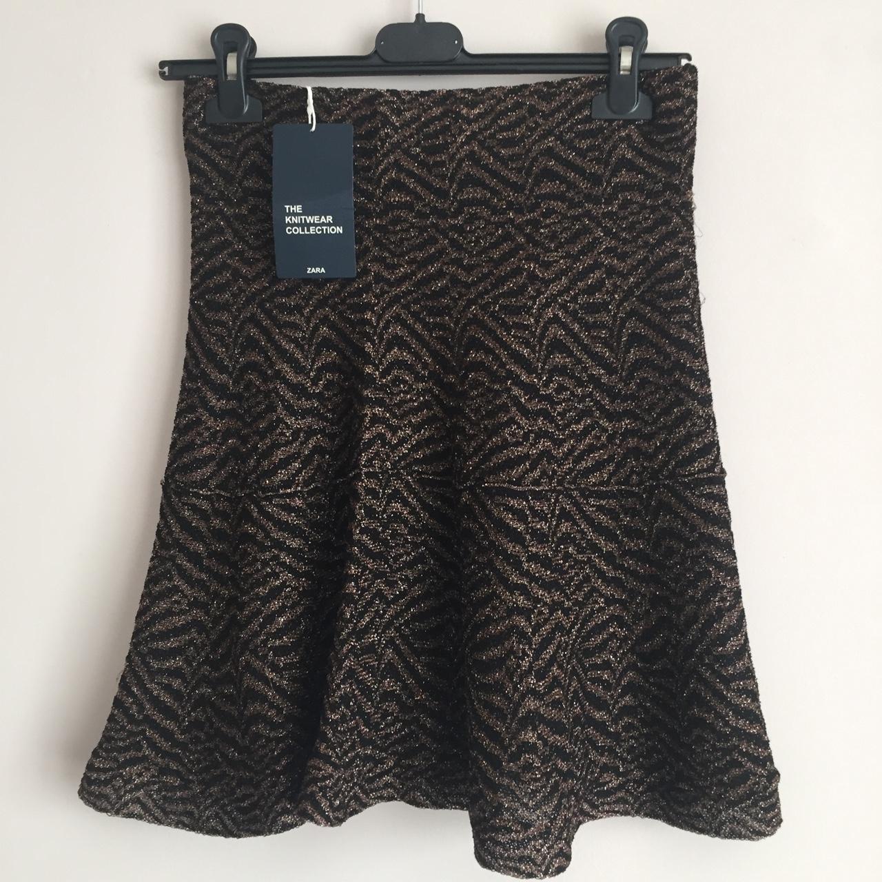zara knit skirt brand new with tags size medium... Depop