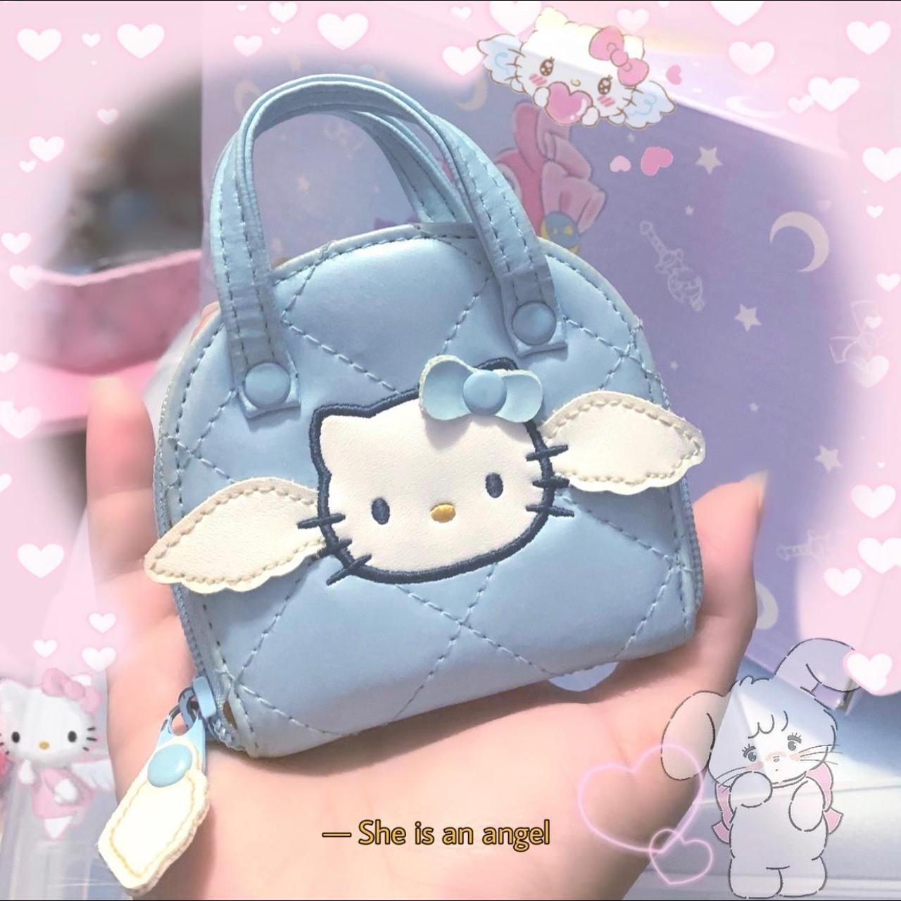 Vintage Sanrio Hello Kitty Blue shops Angel Wings