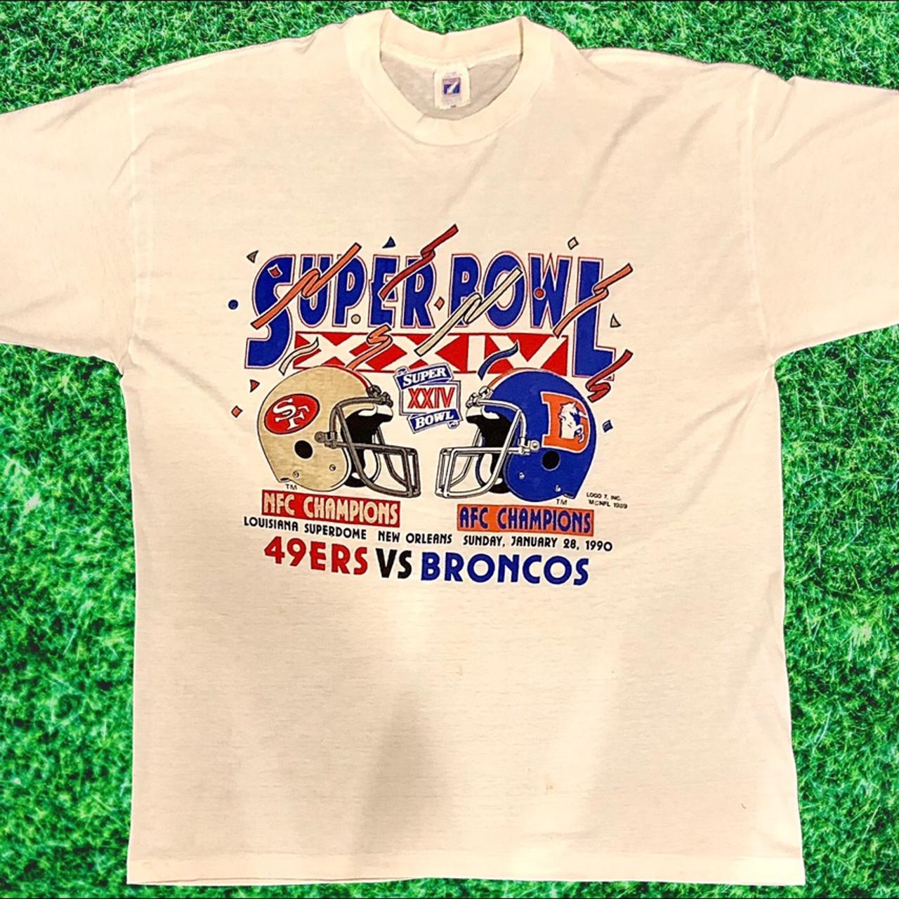 LOGO 7, Shirts, Vintage Nfl Super Bowl T Shirt