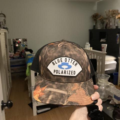 blue otter camo hat