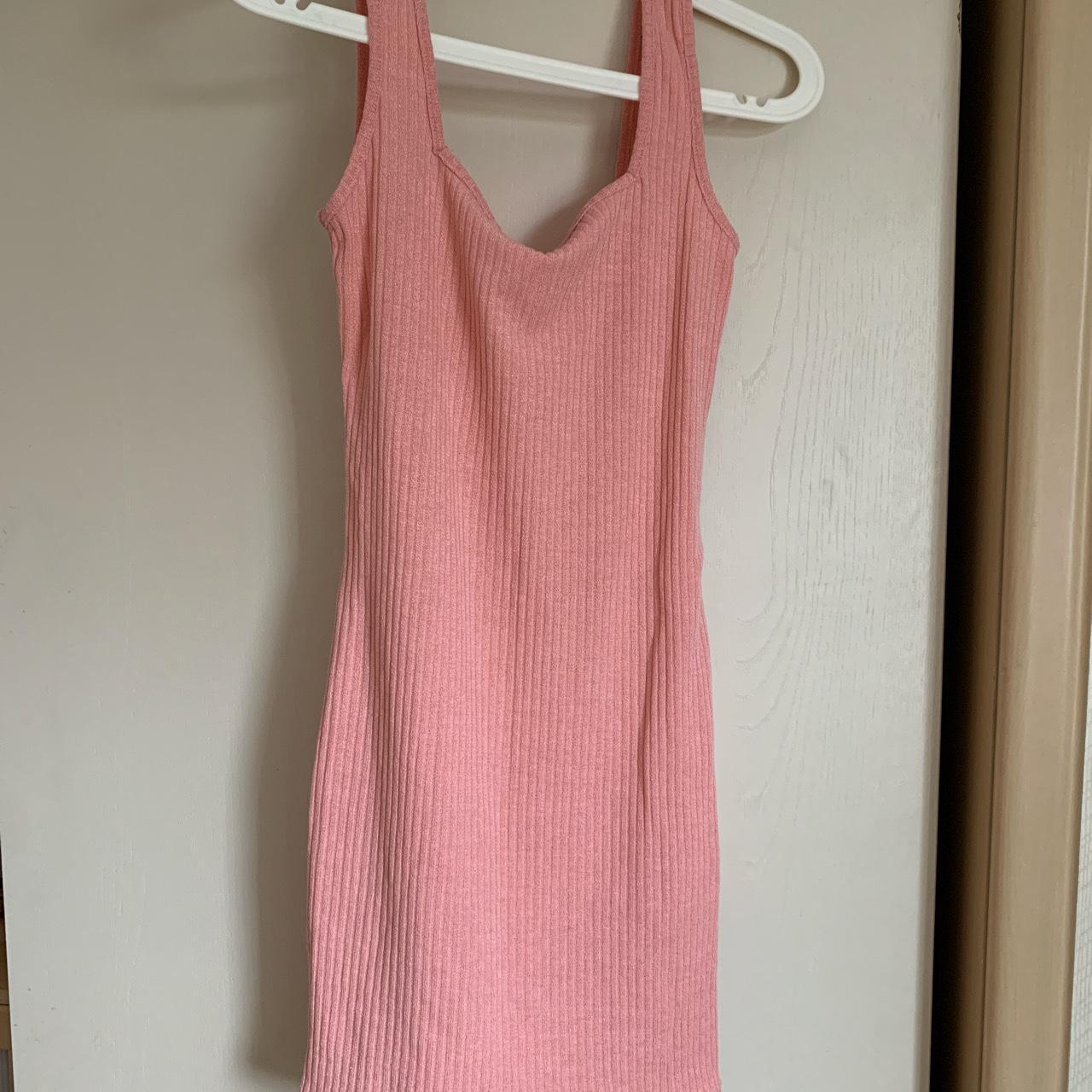 🧸 SHEIN Pink bodycon dress Size M, would fit a... Depop