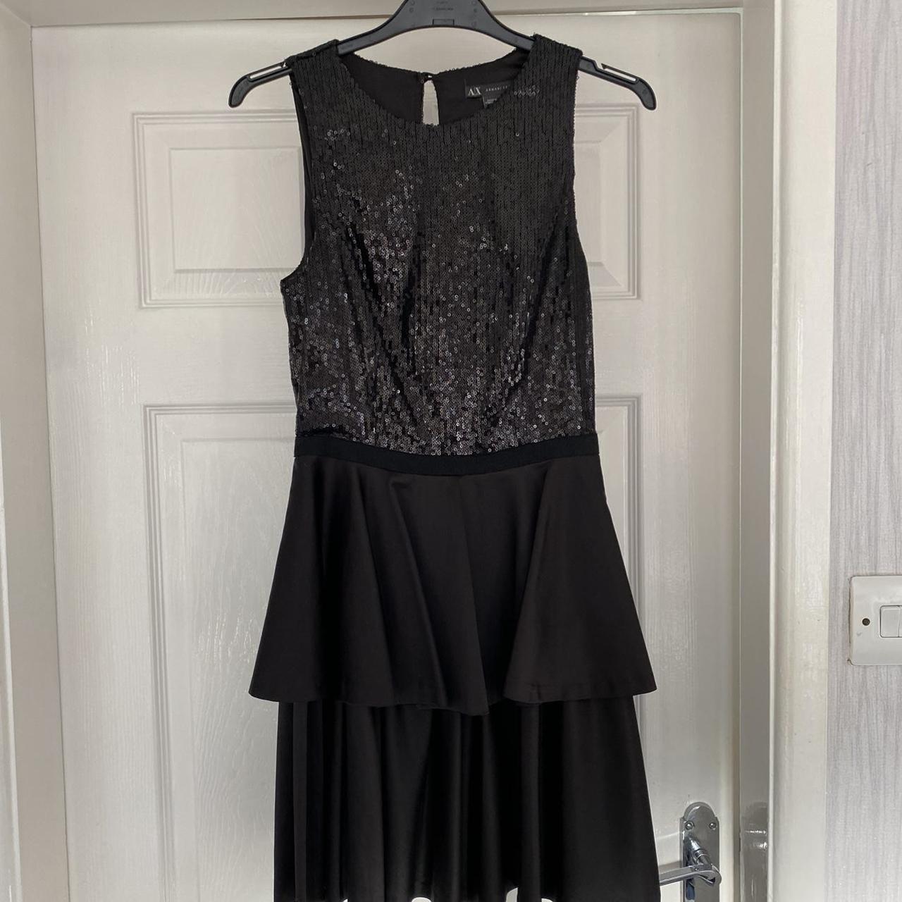 Armani Exchange Women's Black Dress | Depop