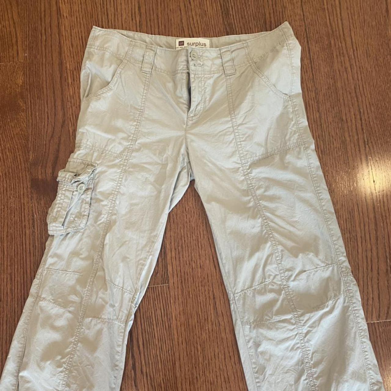 Super trendy cargo tan pants 🤍 - cargo pockets -... - Depop