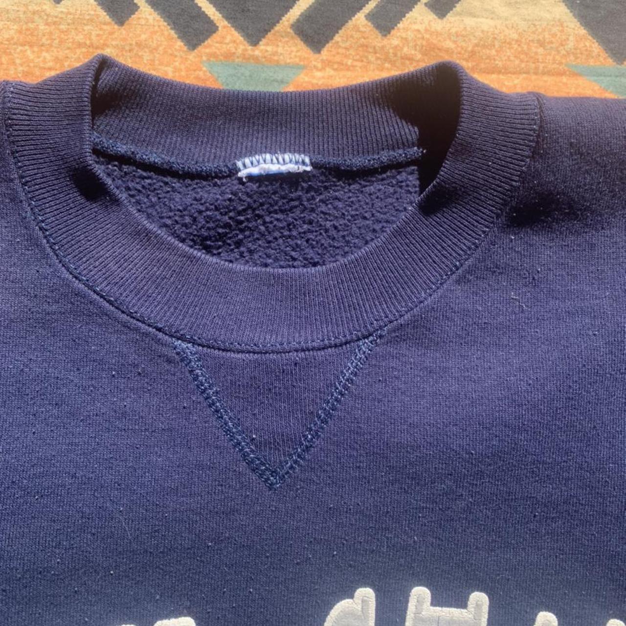 Russell Athletic Men's Navy and White Jumper (4)