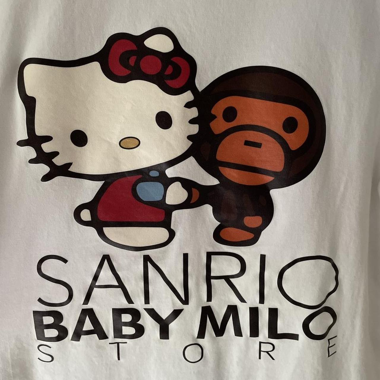 T-shirt A Bathing Ape Hello Kitty Fashion Sanrio, Little monkey