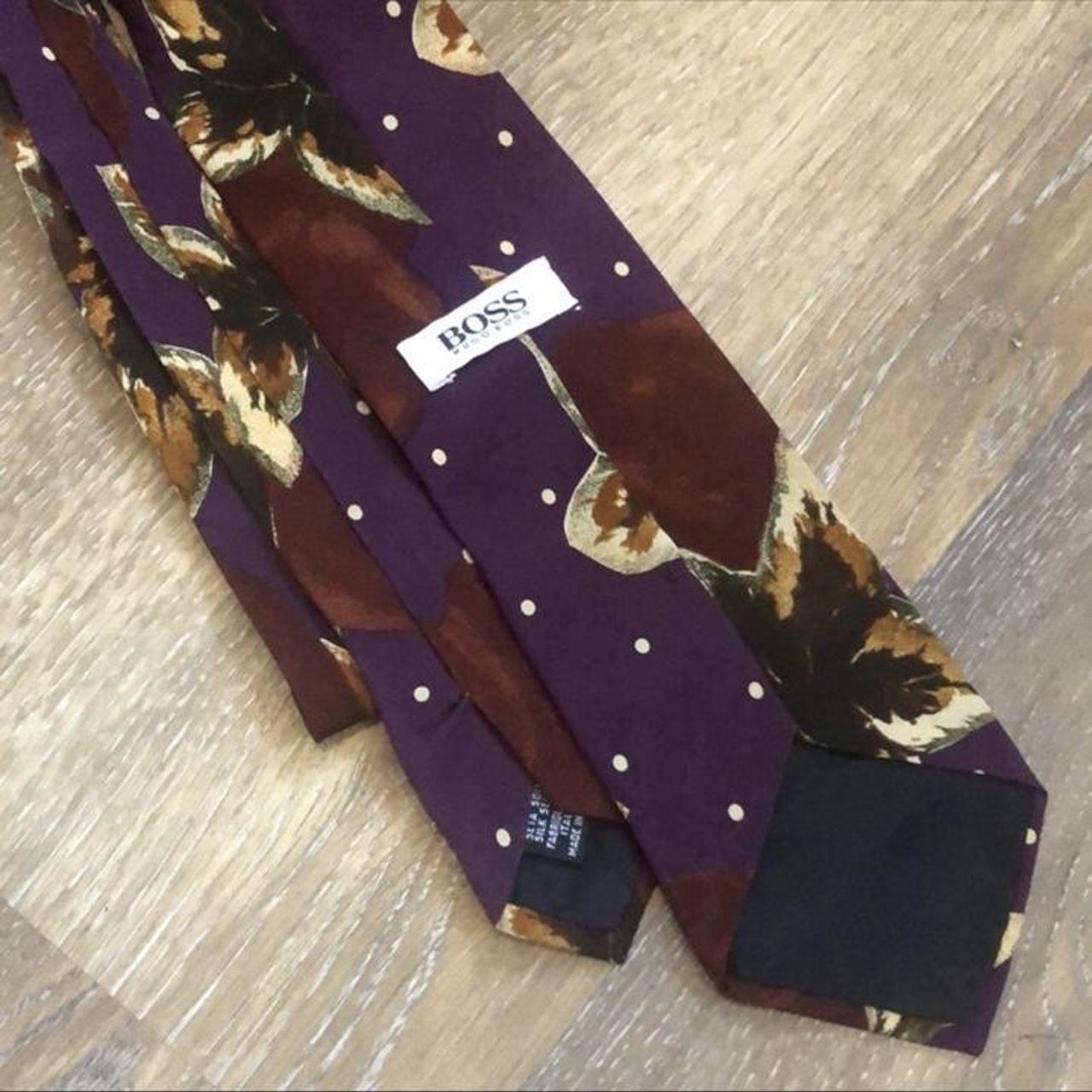 hugo boss purple tie