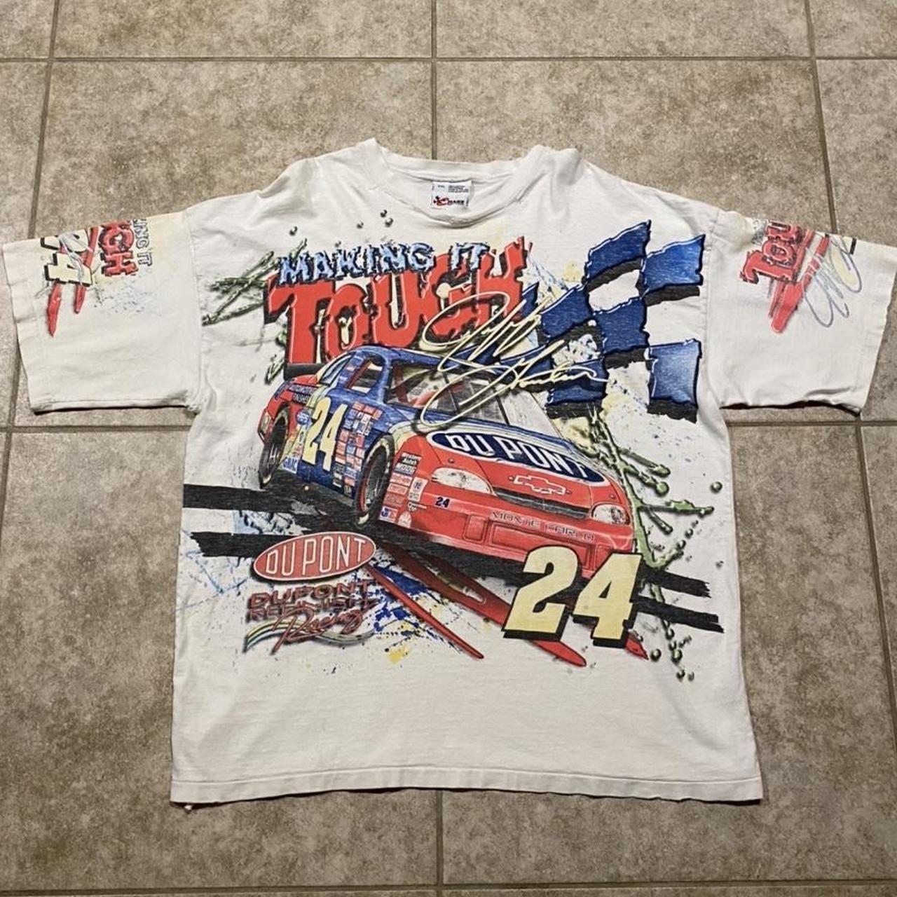 Vintage NASCAR AOP. The graphic on this is insane!... - Depop