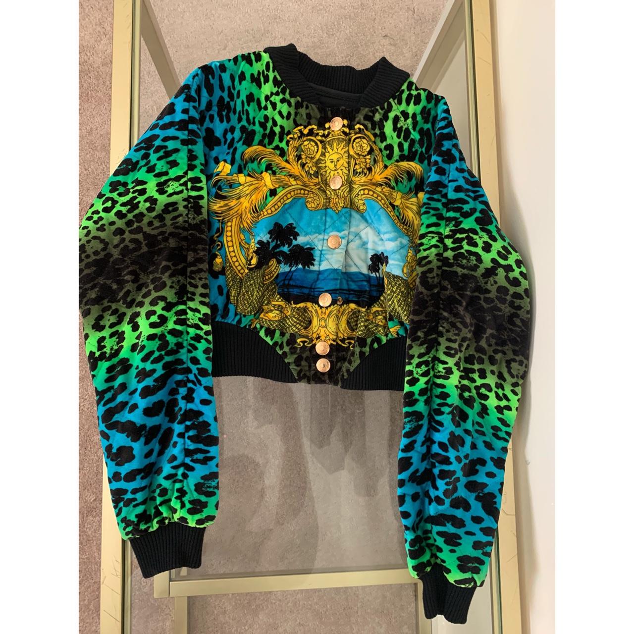Versace x H&M iconic Kanye baroque velvet bomber - Depop
