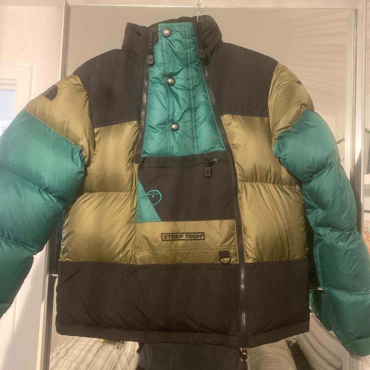 Supreme x The North Face steep tech jacket. White - Depop