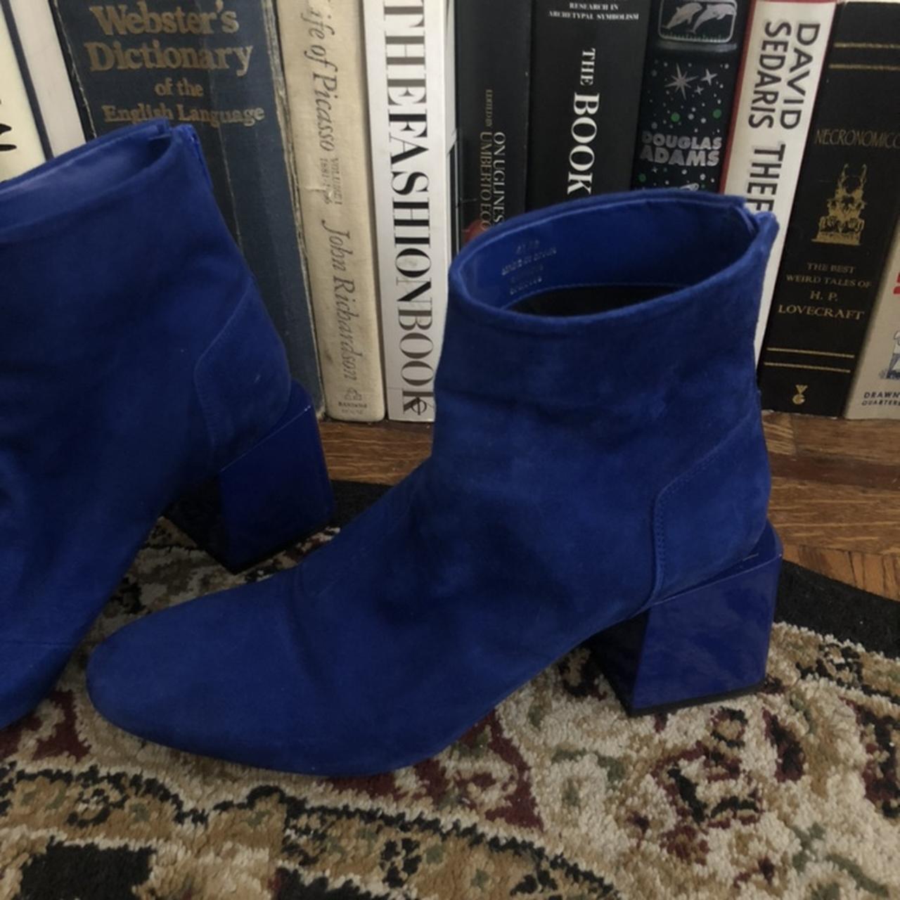 Cobalt blue 2024 ankle boots