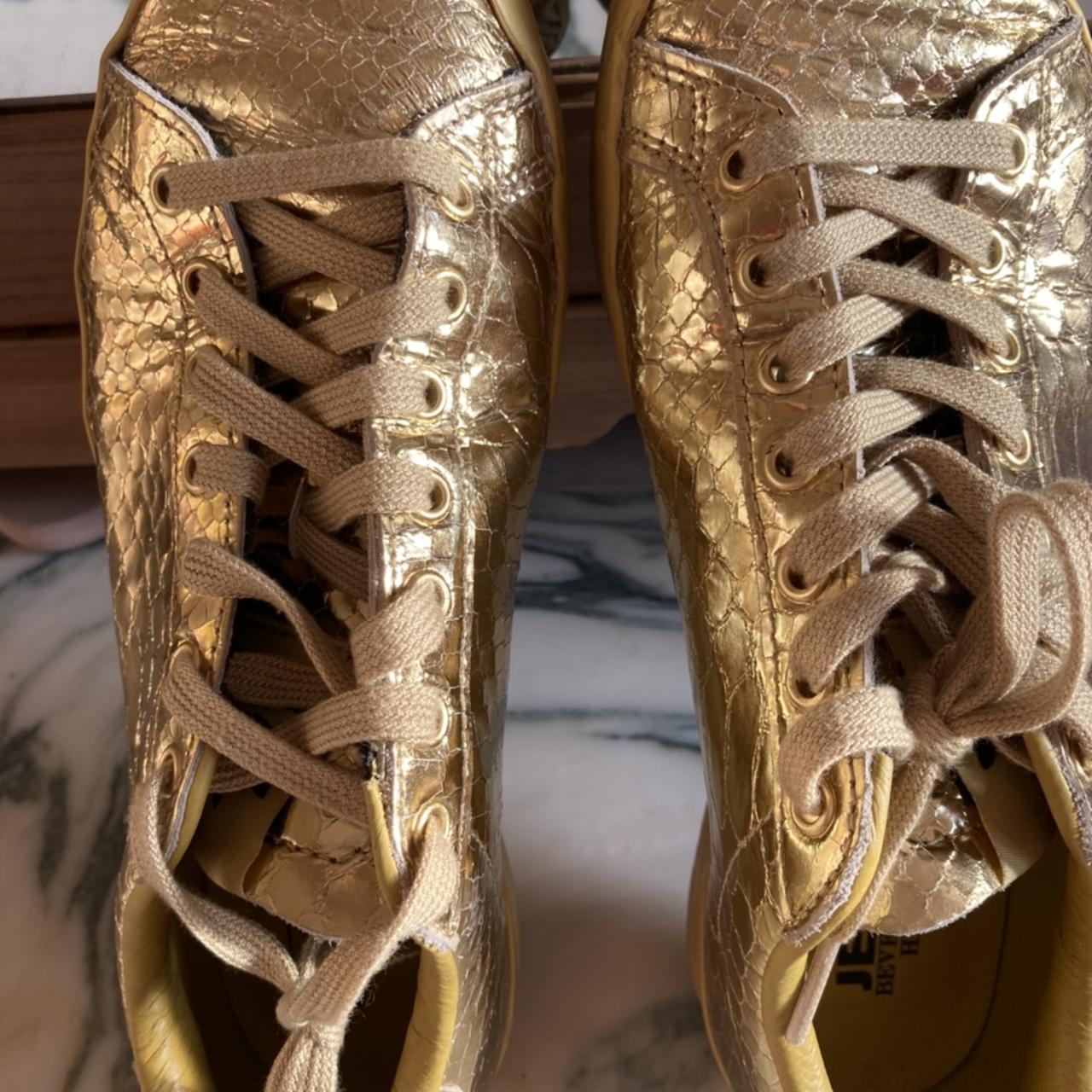 Adidas Women's Gold Trainers | Depop