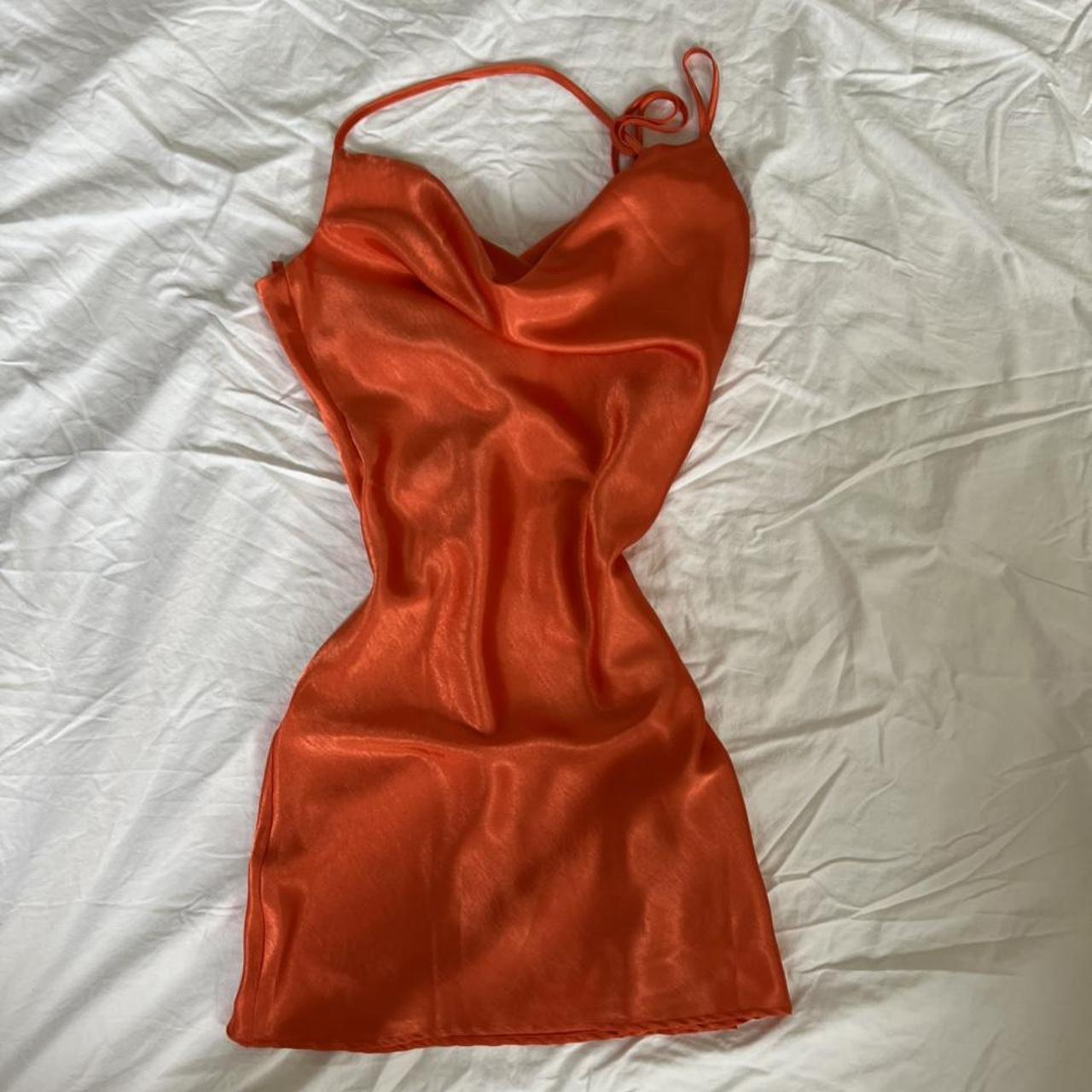 Nasty Gal Women's Orange Dress Depop