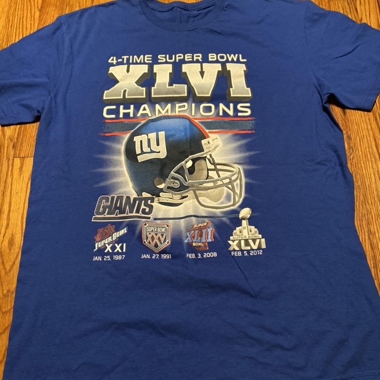 Vintage New York Giants Football 1991 Super Bowl T - Depop