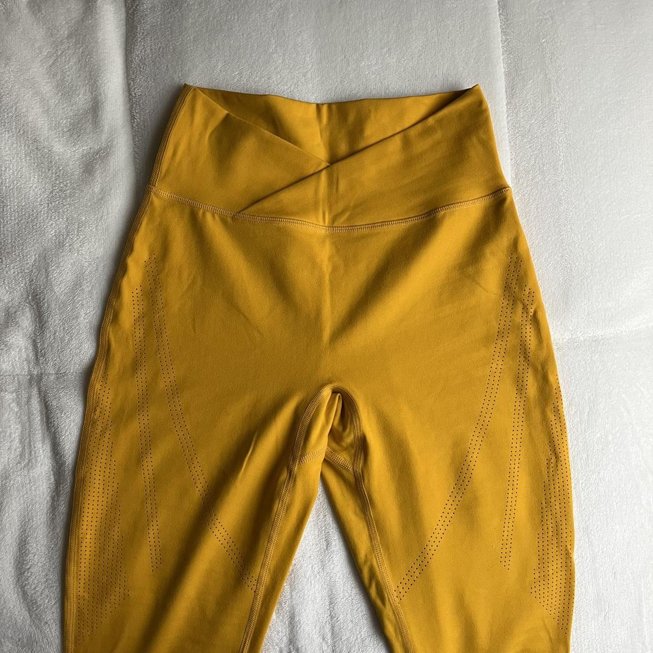 Alphalete Surface Path Leggings Yellow alphalete... Depop