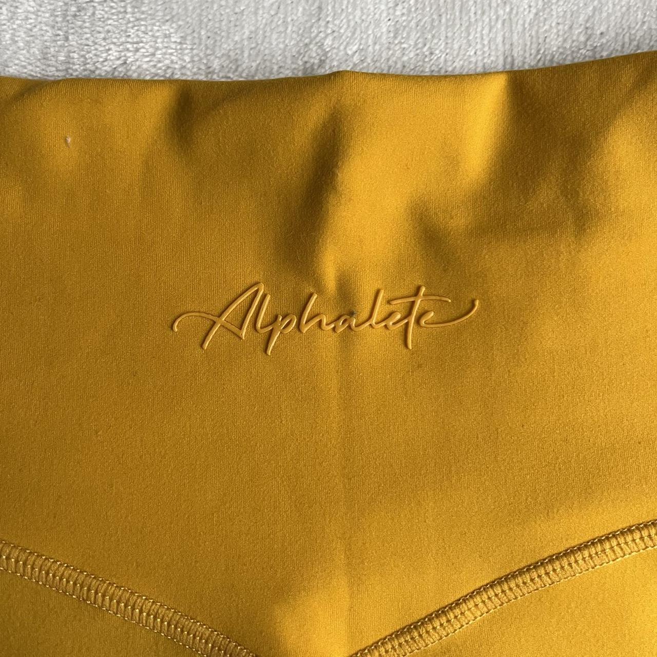 Alphalete Surface Path Leggings Yellow alphalete... Depop