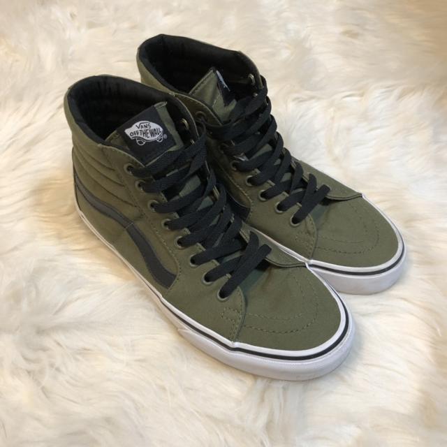 vans sk8 hi military green