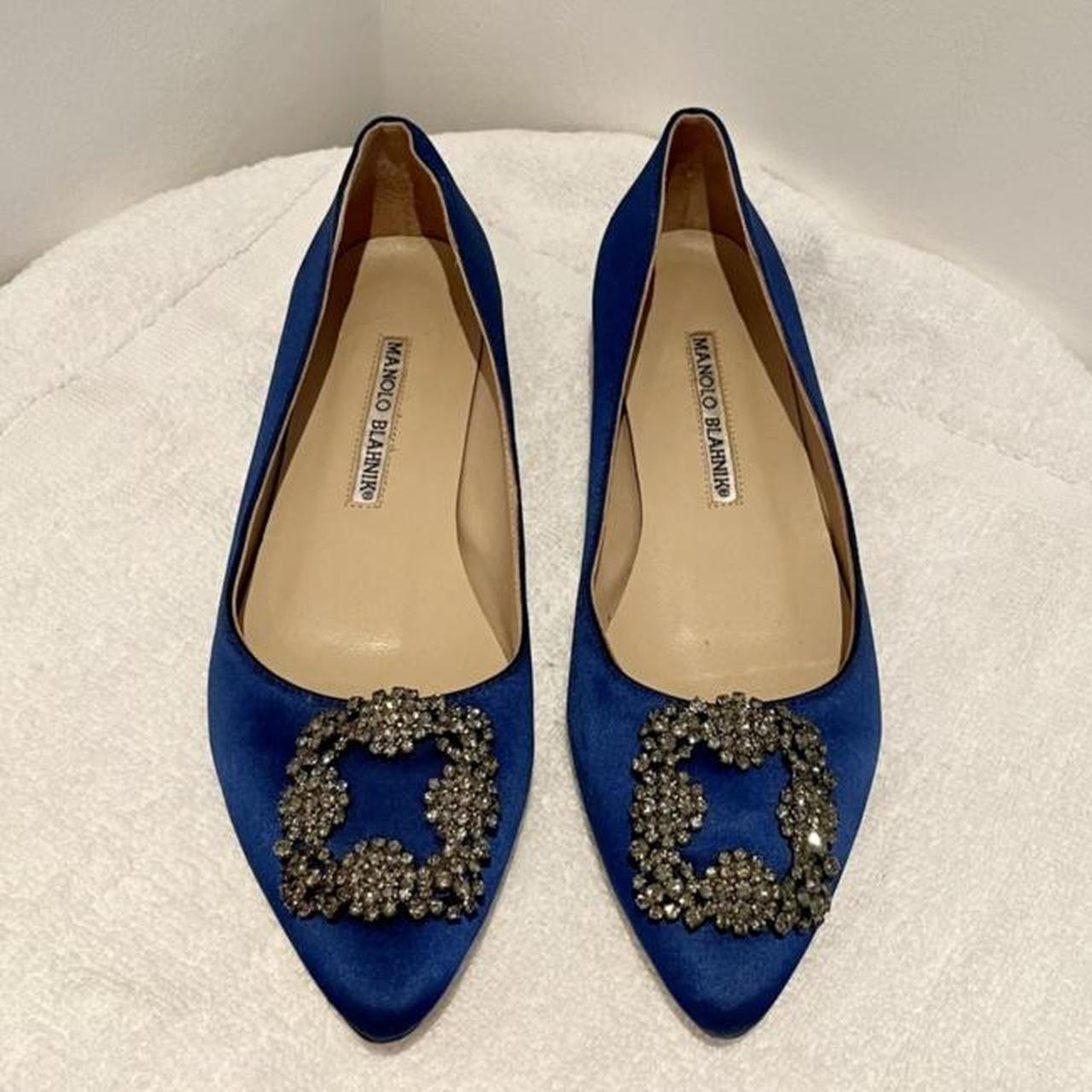 100% authentic Manolo Blahnik Hangisi embellishments... - Depop