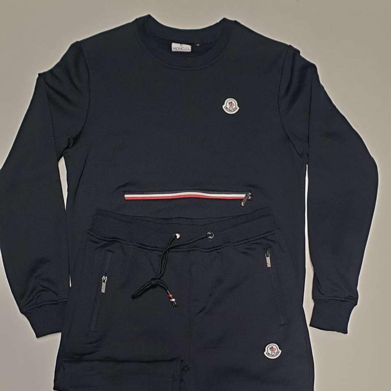 Navy Blue Moncler Crew neck jumper