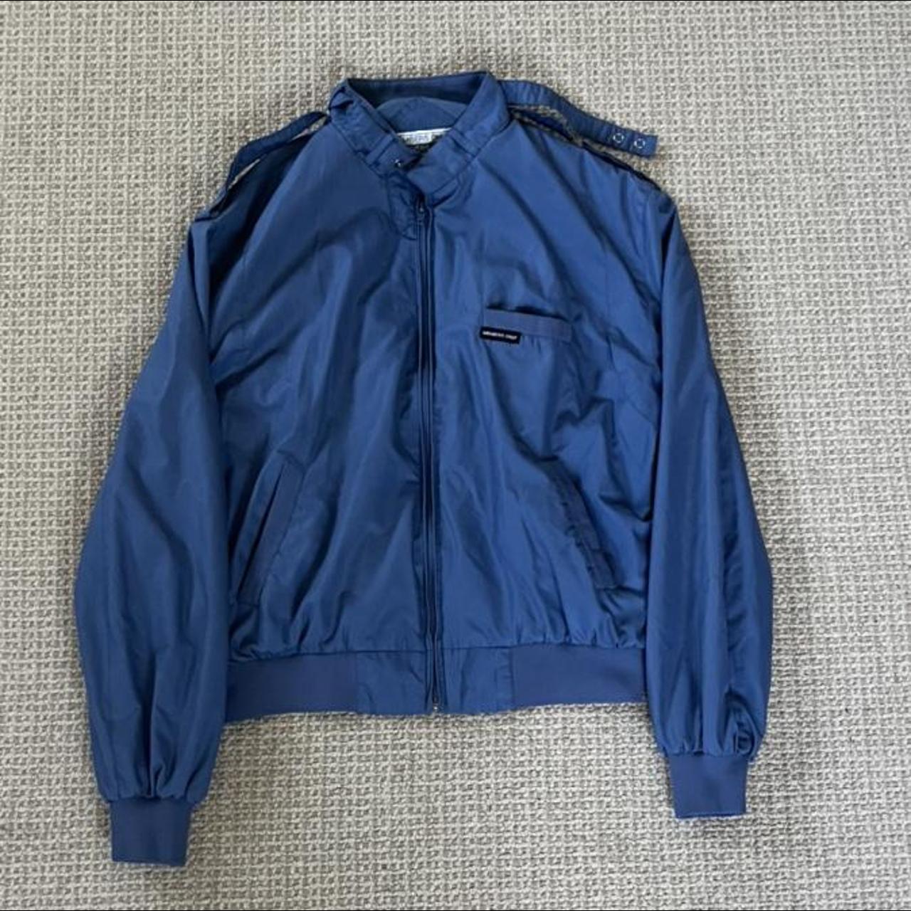 members only blue windbreaker