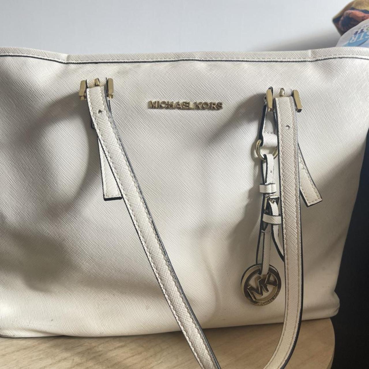 Michael Kors Women's White Bag | Depop