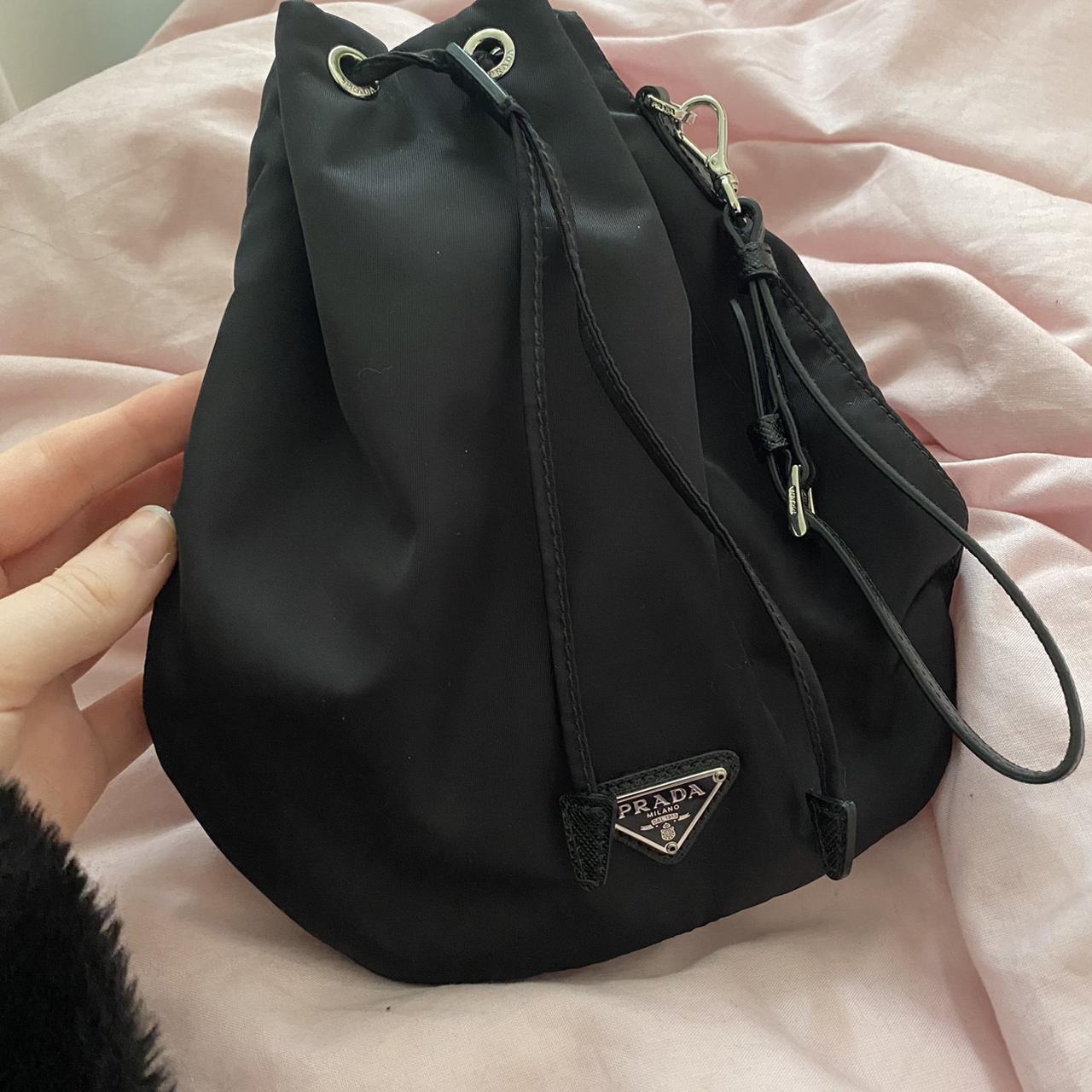 Prada drawstring online pouch