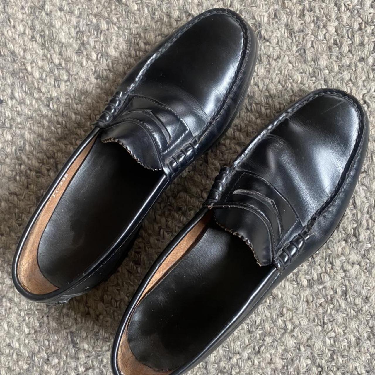 Men’s Dexter black leather Penny loafers. Size 9.5.... - Depop