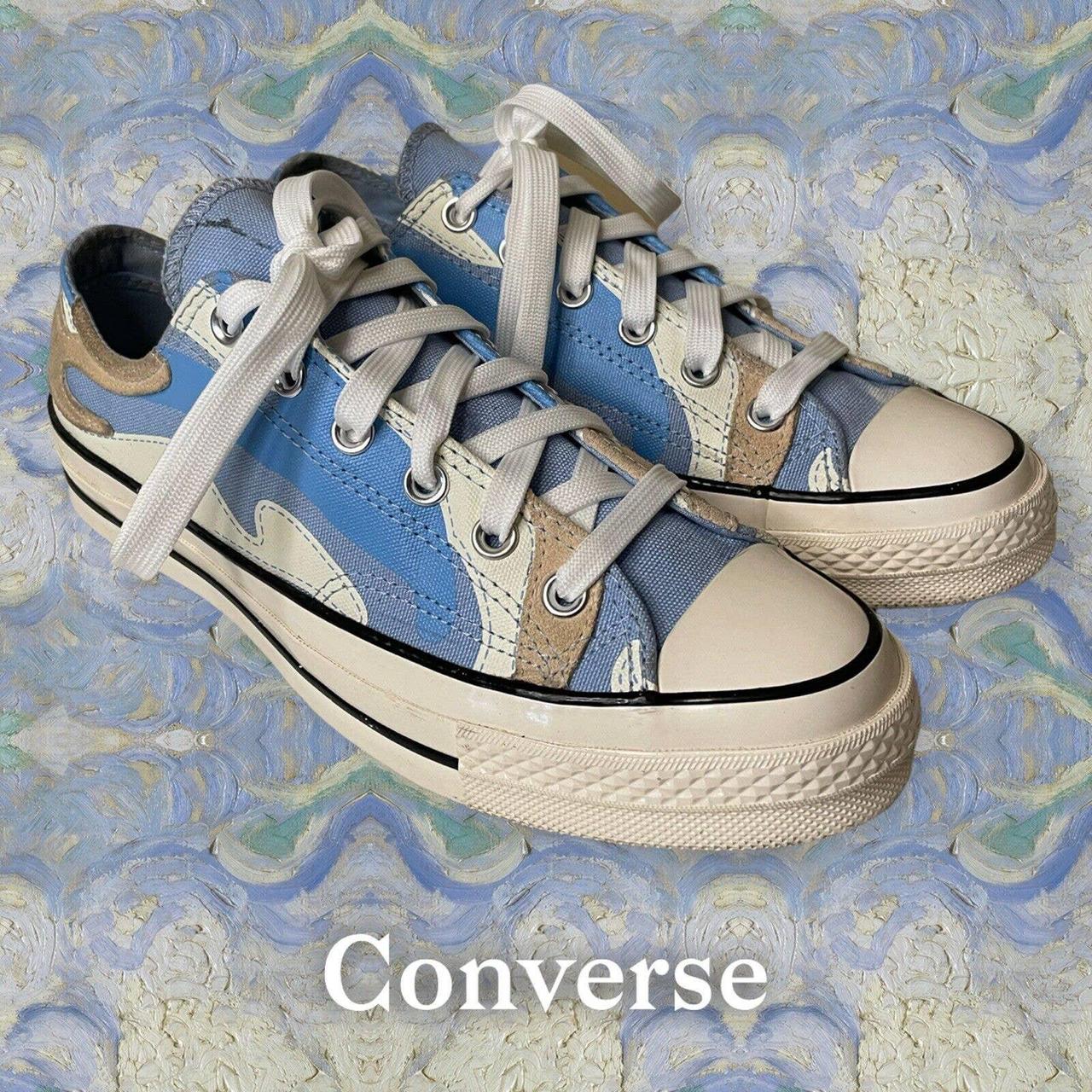 Blue camo clearance converse