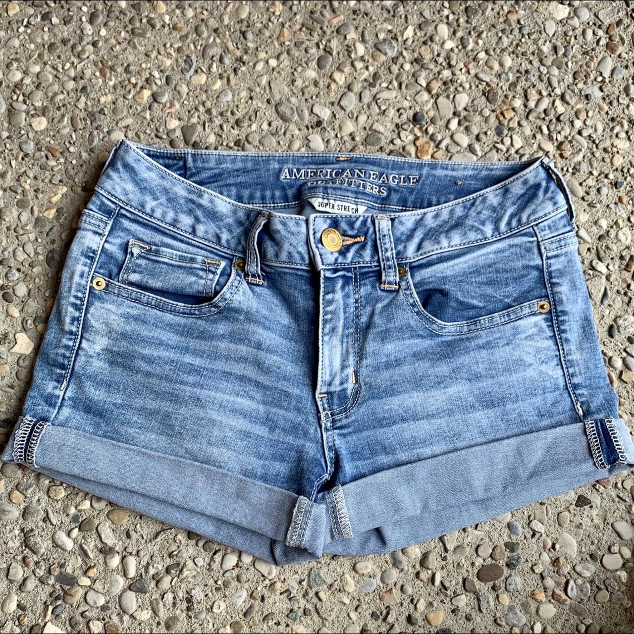 American Eagle Outfitters Women's Blue and Navy Shorts