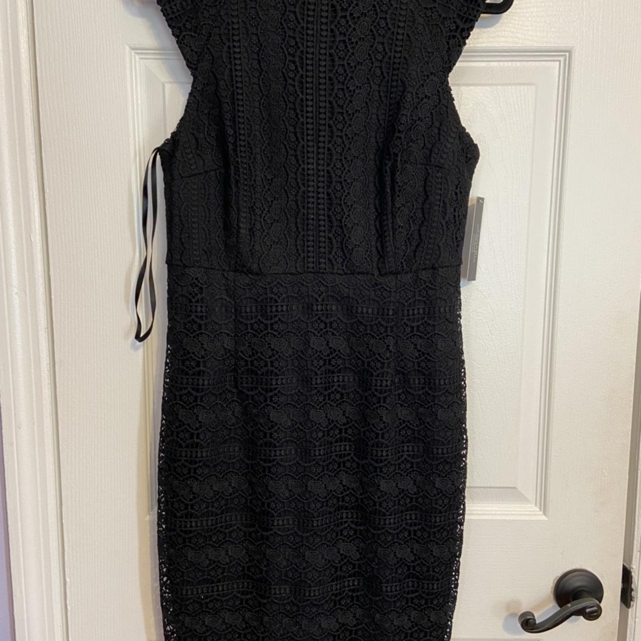 Sexy black lace dress from Tahari!! Brand new never... - Depop