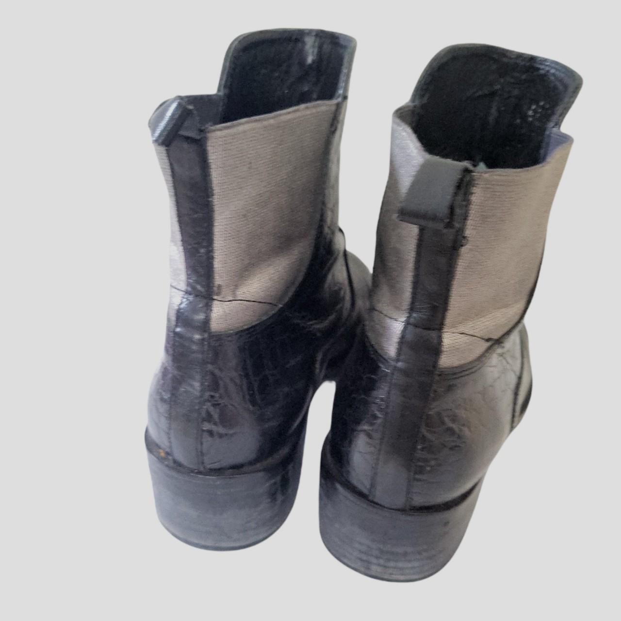 Bertie Women's Black and Grey Boots (3)