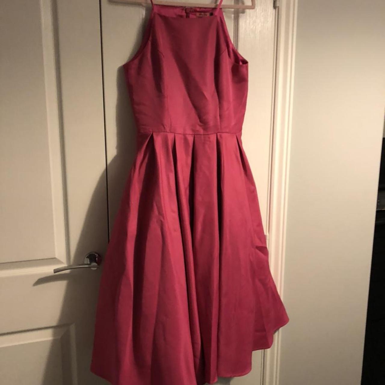 Chi chi London MIDI dress #chichi #hotpink #wedding... - Depop