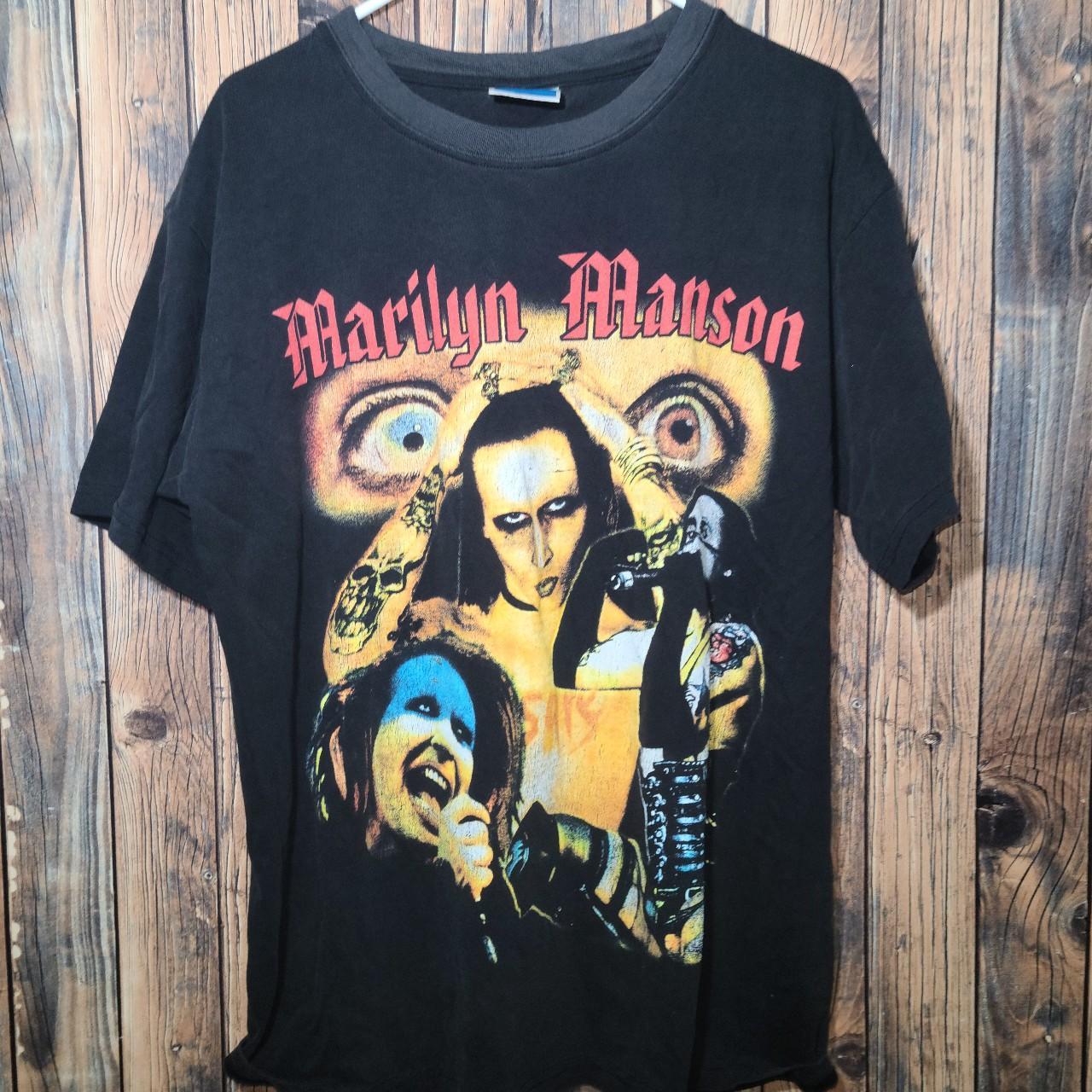 Marilyn Manson rock band tee shirt - Depop