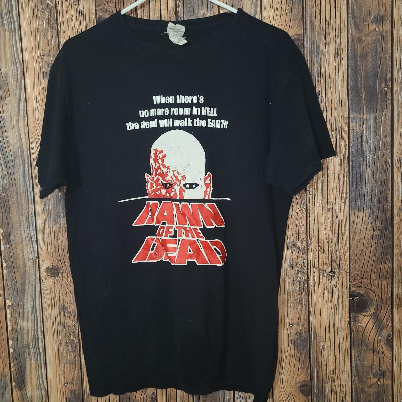 Vintage dawn of the dead zombie movie tee shirt - Depop