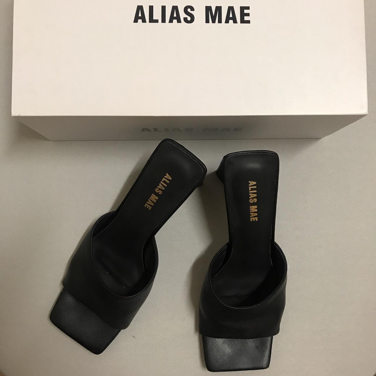 Alias Mae Macy Heel in Black Leather. Size 38 (Size... - Depop