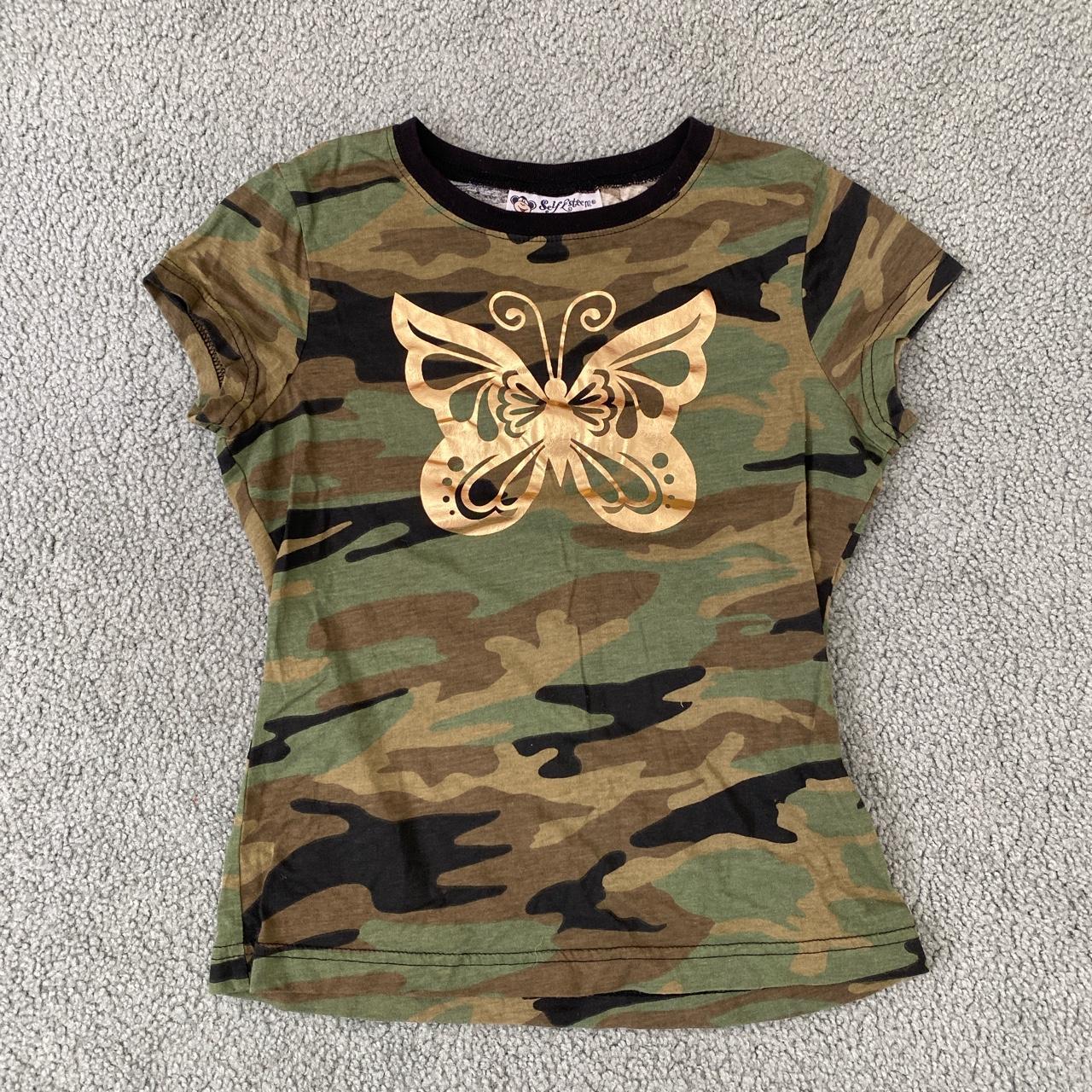 y2k butterfly shirt