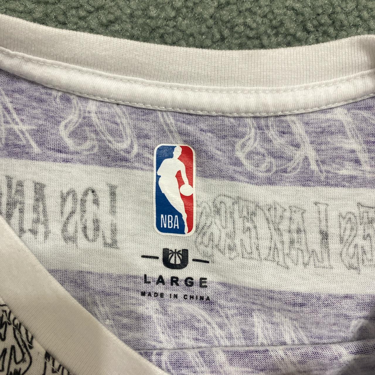 NBA Men's Purple and White T-shirt (4)