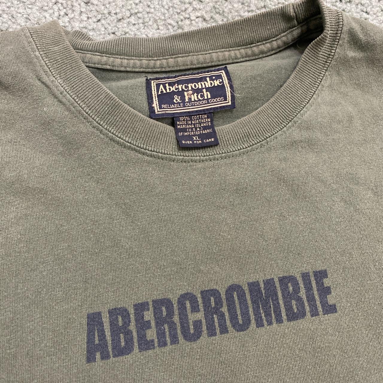 Unique vintage 90s Abercrombie and fitch logo /... - Depop